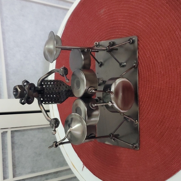 Vintage Hinz & Kunst Metal Drummer Figurine made in Germany - Picture 6 of 6